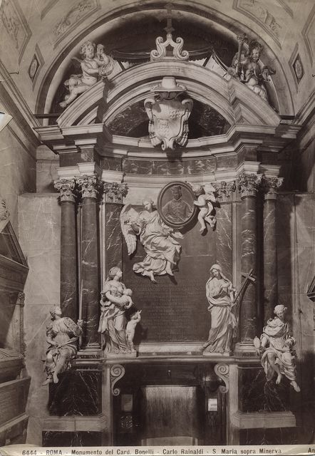 Anderson — Roma - Monumento del Card. Bonelli - Carlo Rainaldi - S. Maria sopra Minerva — insieme